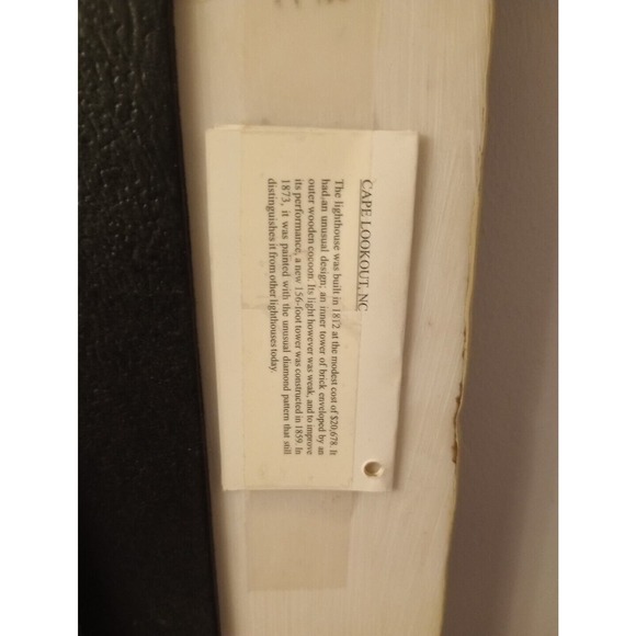 ⏰Cape Lookout, NC Lighthouse 3D Tile Table or Wall Hang Art Plaque/ Donna Elias - Picture 6 of 6